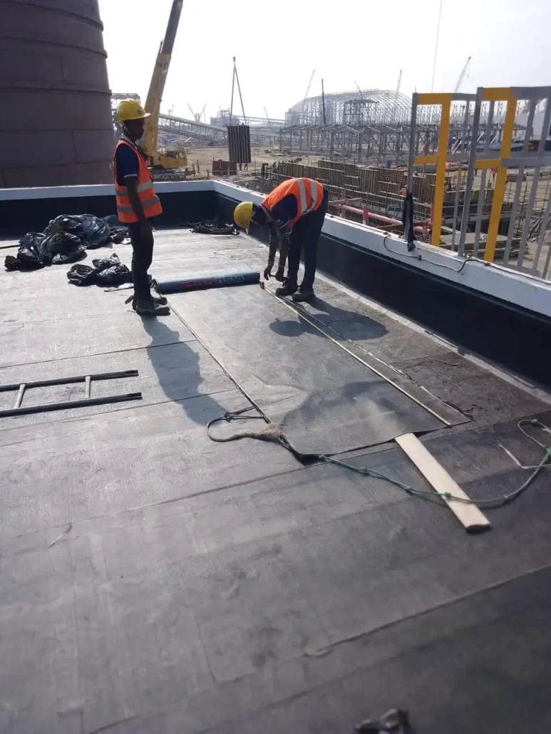 4mm Bituminous waterproofing membrane 4mm waterproofing sheild Bituminous membrane coating supplier in Bangladesh Concrete Waterproofing service in Bangladesh.