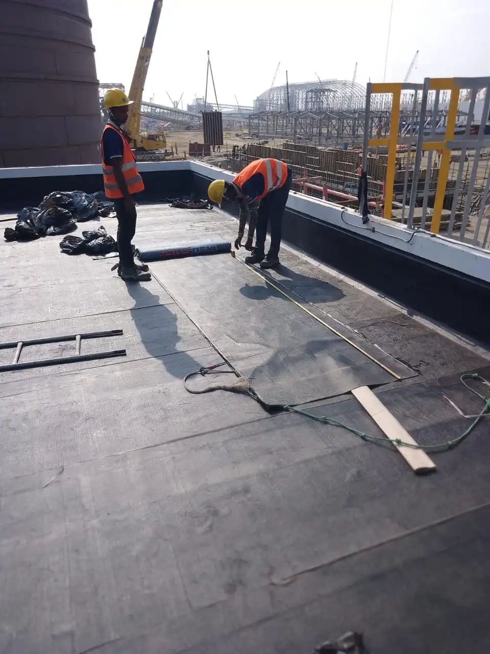 4mm Bituminous waterproofing membrane 4mm waterproofing sheild Bituminous membrane coating supplier in Bangladesh Concrete Waterproofing service in Bangladesh.