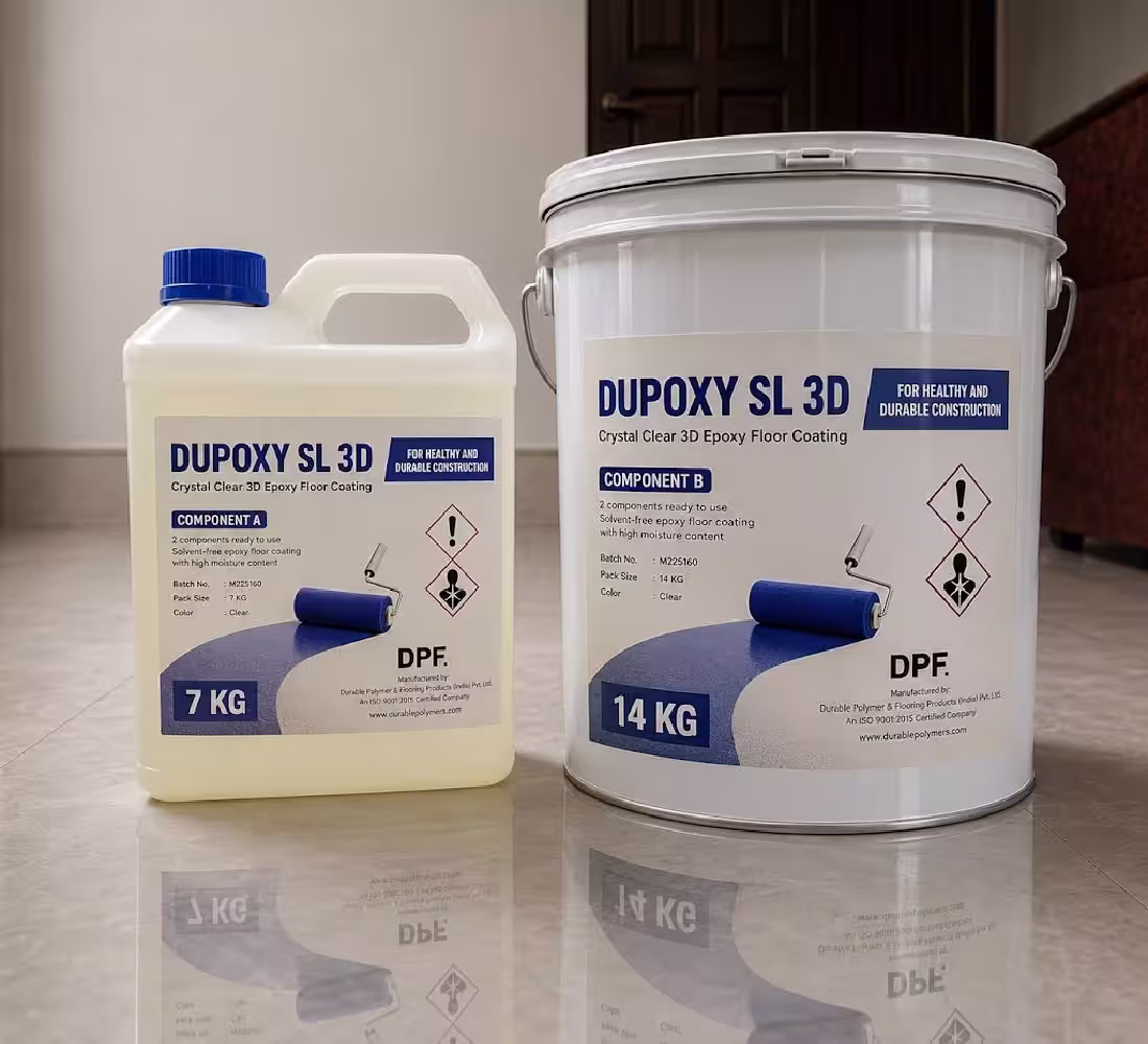Dupoxy SL 3D Crystal Color epoxy floor coating in Bangladesh