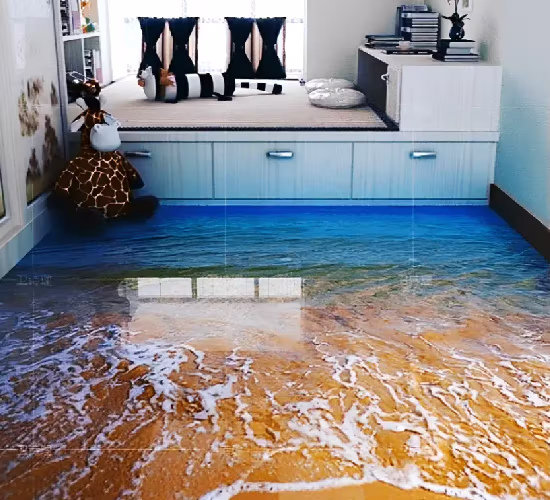 Dupoxy SL 3D Crystal Color epoxy floor coating in Dhaka, sylhet, chittagong, rangpur, rajshahi, mymensingh, Barishal, and Khulna, Bangladesh